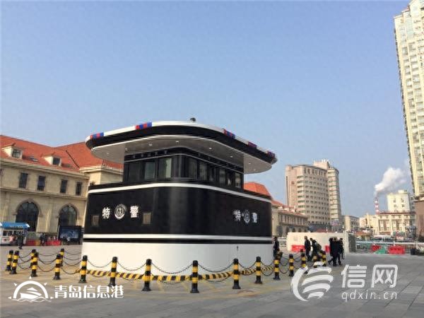 走進青島站最亮風景線 特警崗亭保衛(wèi)旅客出行安全