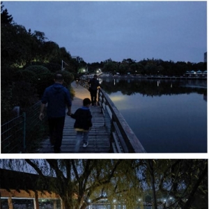 在人工湖捕魚還用上“射魚鏢” 李村公園的這一幕不安全還違禁