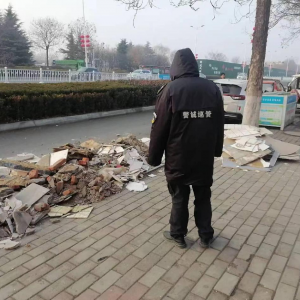 鳳臺執(zhí)法中隊巡查及時 避免建筑垃圾長期堆放