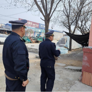 云山中隊：開展沿街晾曬集中整治行動！