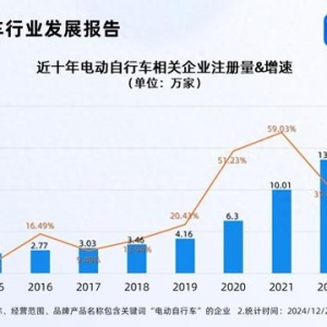 全國電動(dòng)自行車以舊換新突破100萬輛 現(xiàn)存相關(guān)企業(yè)75.25萬家