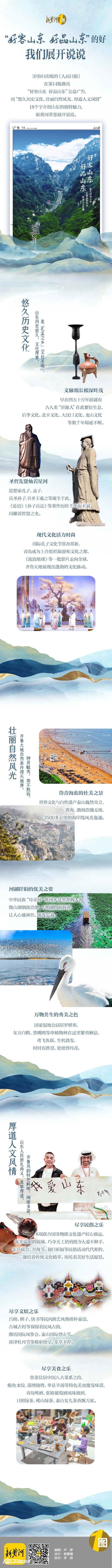人民日?qǐng)?bào)18個(gè)字推介“好客山東 好品山東”，我們展開說說 | 新黃河一圖